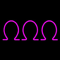 Omega Omega Omega Neonkyltti