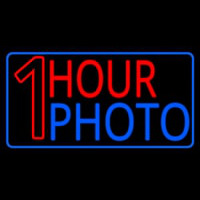 One Hour Photo With Border Neonkyltti
