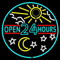 Open 24 Hours Neonkyltti