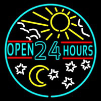 Open 24 Hours Neonkyltti