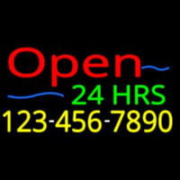 Open 24 Hrs Neonkyltti