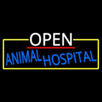 Open Animal Hospital With Yellow Border Neonkyltti