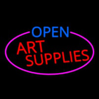 Open Art Supplies Oval With Pink Border Neonkyltti