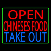 Open Chinese Food Take Out Neonkyltti