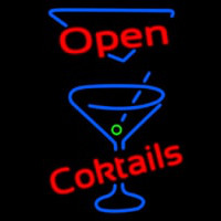 Open Cocktails Neonkyltti