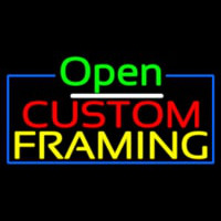 Open Custom Framing Neonkyltti
