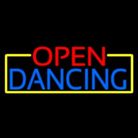 Open Dancing With Yellow Border Neonkyltti