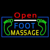 Open Foot Massage Neonkyltti