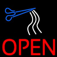 Open Haircut Neonkyltti