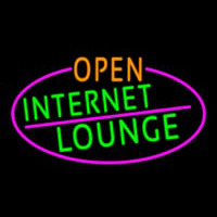 Open Internet Lounge Oval With Pink Border Neonkyltti