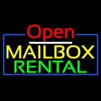Open Mailbo  Rental Neonkyltti