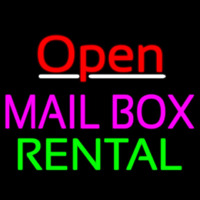 Open Mailbo  Rental Neonkyltti