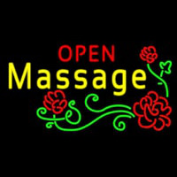 Open Massage Neonkyltti