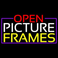 Open Picture Frames With Purple Border Neonkyltti