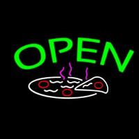 Open Pizza Logo Neonkyltti