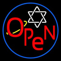 Open Psychic Blue Border Neonkyltti