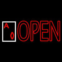 Open Royal Flush Poker Neonkyltti