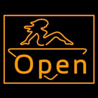 Open Strip Girl Neonkyltti