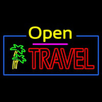 Open Travel Neonkyltti