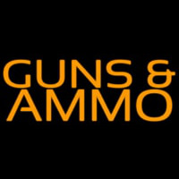 Orange Guns And Ammo Neonkyltti