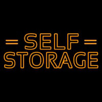 Orange Self Storage Block With Line Neonkyltti