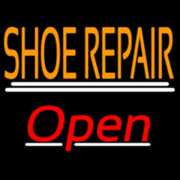 Orange Shoe Repair Open With Line Neonkyltti