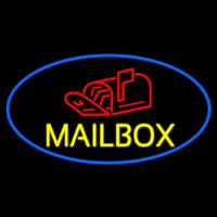 Oval Mailbo  With Logo Neonkyltti