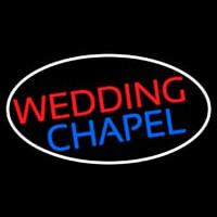 Oval Wedding Chapel Block Neonkyltti