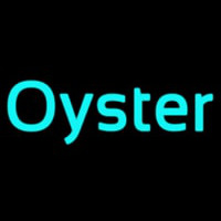 Oysters Turquoise Neonkyltti