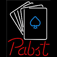 Pabst Cards Beer Sign Neonkyltti