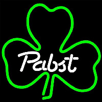 Pabst Green Clover Beer Sign Neonkyltti