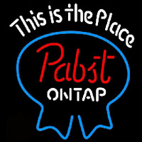 Pabst Light This is the Place Beer Sign Neonkyltti