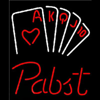 Pabst Poker Series Beer Sign Neonkyltti