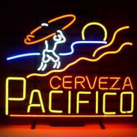 Pacifico Clara Mexican Cerveza Neon Olut Lager Baari Kyltti