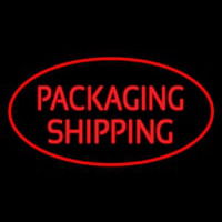 Packaging Shipping Oval Red Neonkyltti