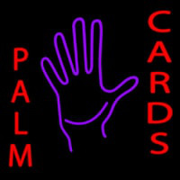 Palm Card Hands Neonkyltti
