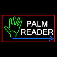 Palm Reader Arrow Red Border Neonkyltti