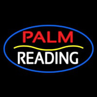 Palm Reading Yellow Line Neonkyltti