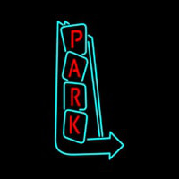 Park Vertical With Arrows Neonkyltti