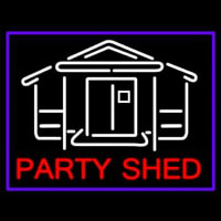 Party Shed With Blue Border Neonkyltti