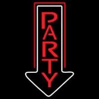 Party With Arrow 1 Neonkyltti