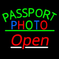 Passport Multi Color Photo With Open 3 Neonkyltti