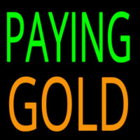 Paying Gold Neonkyltti