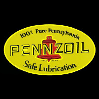 Pennzoil Logo Safe Lubrication Neonkyltti