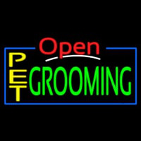 Pet Grooming Open Neonkyltti