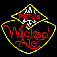 Petes Wicked Ale Beer Sign Neonkyltti