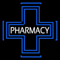 Pharmacy Inside Plus Logo Neonkyltti