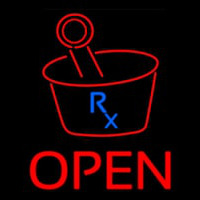 Pharmacy Logo Open Neonkyltti