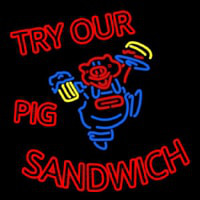 Pig Sandwich Neonkyltti