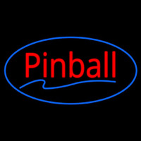 Pinball Blue Oval Neonkyltti